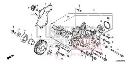 CARTER D'ENGRENAGE VFR1200FB de 2011